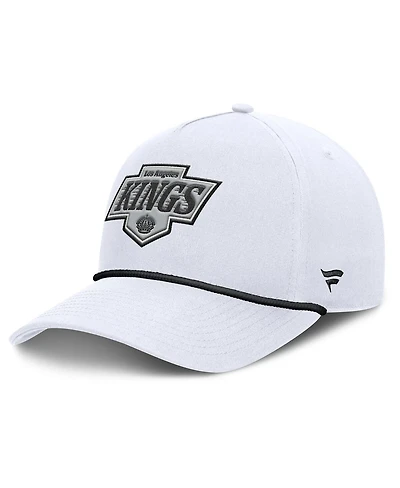 Fanatics Men's White Los Angeles Kings Rope A-Frame Adjustable Hat
