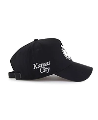 '47 Brand Men's Black Kansas City Chiefs Foundation Offside Adjustable Hat