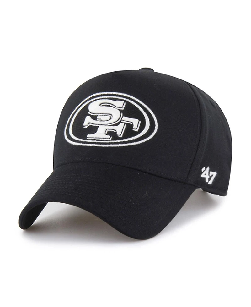 '47 Brand Men's Black San Francisco 49ers Foundation Offside Adjustable Hat