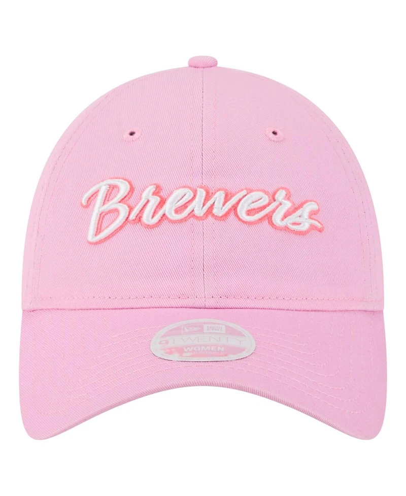 New Era Women's Pink Milwaukee Brewers Mother's Day 9TWENTY Adjustable Hat
