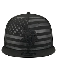 New Era Men's Black Minnesota Vikings Independent 9FIFTY Snapback Hat