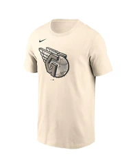 Nike Men's Cream Cleveland Guardians Camo Logo T-Shirt