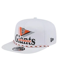 New Era Men's White San Francisco Giants Collide Golfer Snapback Hat