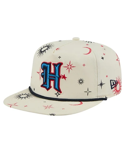 New Era Men's Cream Houston Texans Celestial Golfer Adjustable Hat