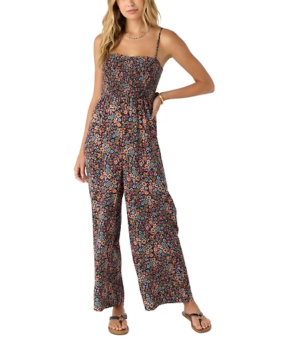O'Neill Juniors' Kaylane Smocked Jumpsuit