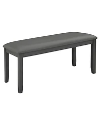 Streamdale 6-Piece Grey Dining Table Set with Bench