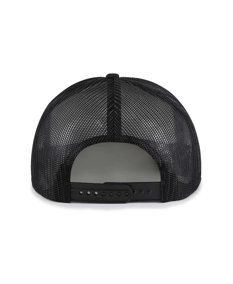 '47 Brand Men's Black Miami Marlins Lift Off Foam Front Mesh Trucker Adjustable Hat