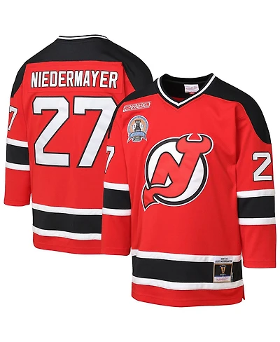Mitchell & Ness Big Boys and Girls Scott Niedermayer Red New Jersey Devils 1999/00 Blue Line Player