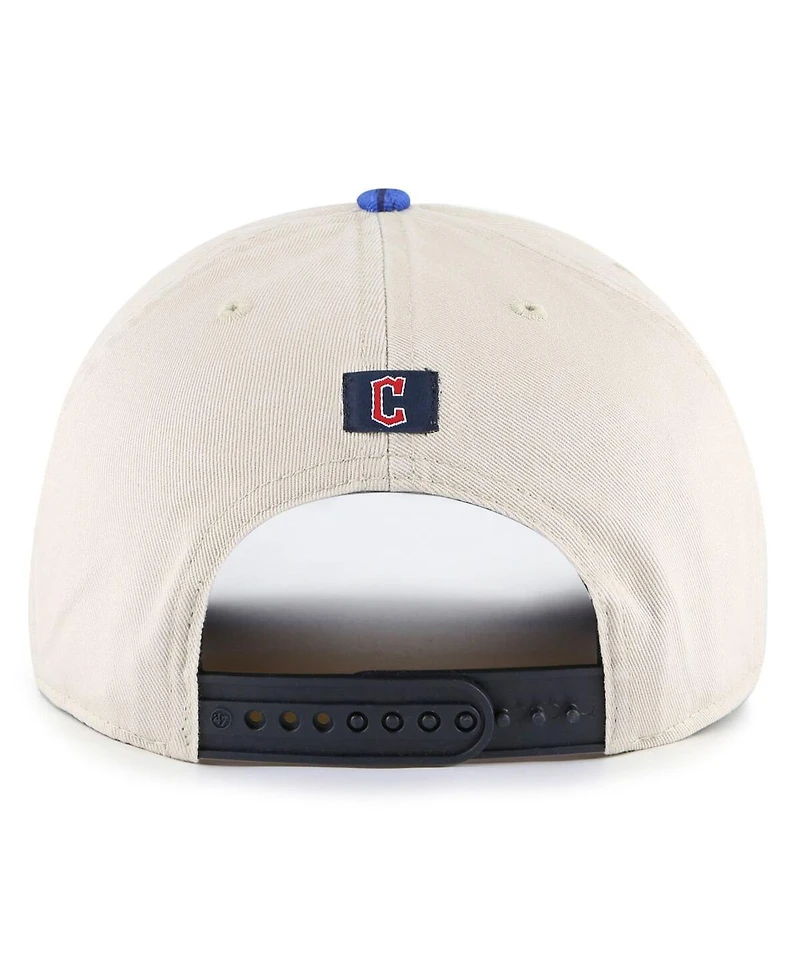 '47 Brand Men's Cream/Navy Cleveland Guardians Fiji Rope Hitch Adjustable Hat