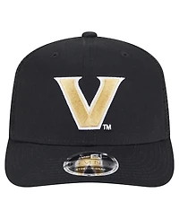 New Era Men's Black Vanderbilt Commodores Primary 9SEVENTY Trucker Stretch-Snap Hat