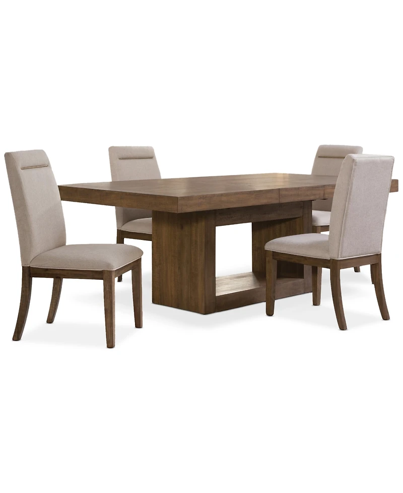 Baleigh 5-Pc. Dining Set (Table & 4 Side Chairs)