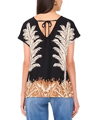 Vince Camuto Women's Round-Neck Caftan Blouse