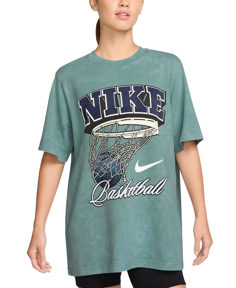 Nike Women's Cotton Basketball Graphic Short-Sleeve T-Shirt