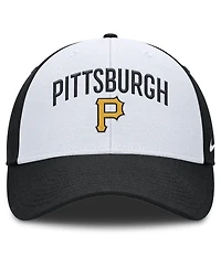 Nike Men's White/Black Pittsburgh Pirates Club Performance Adjustable Hat
