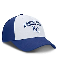Nike Men's White/Royal Kansas City Royals Club Performance Adjustable Hat