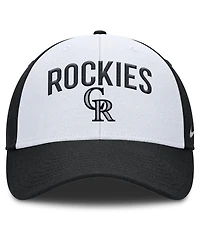 Nike Men's White/Black Colorado Rockies Club Performance Adjustable Hat