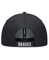 Nike Men's White/Navy Atlanta Braves Club Performance Adjustable Hat