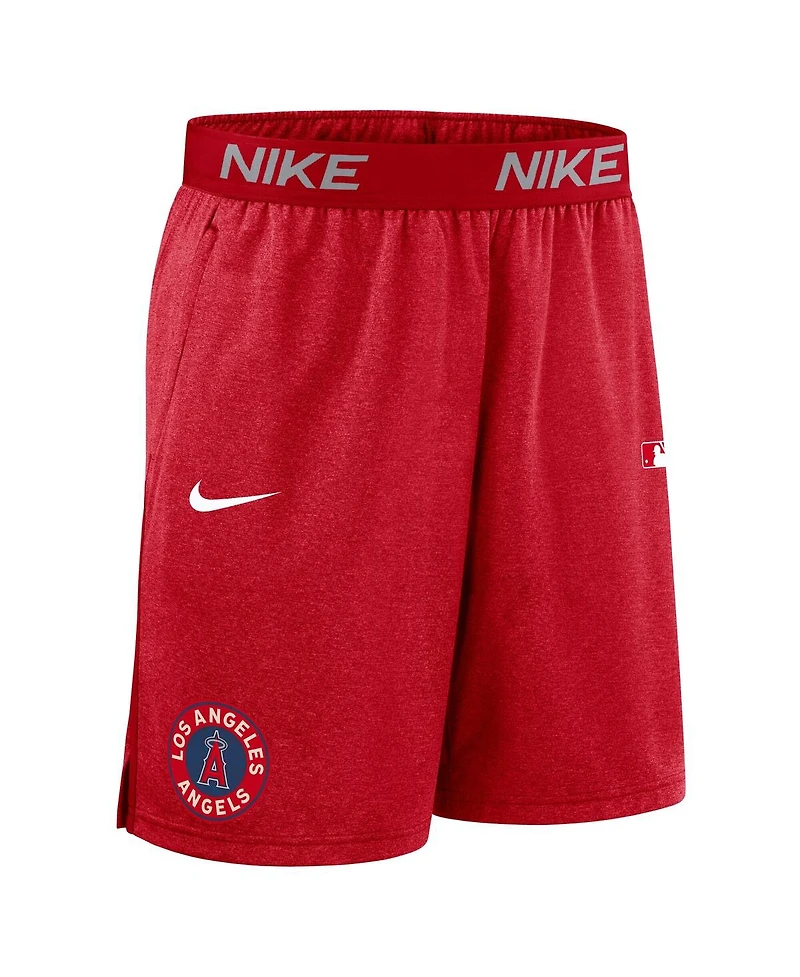 Nike Men's Red Los Angeles Angels Authentic Collection City Connect Performance Knit Shorts