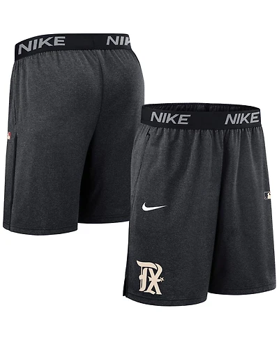 Nike Men's Black Texas Rangers Authentic Collection City Connect Performance Knit Shorts