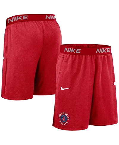 Nike Men's Red Los Angeles Angels Authentic Collection City Connect Performance Knit Shorts