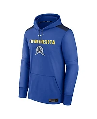 Nike Men's Royal Minnesota Twins Authentic Collection City Connect Therma Pullover Hoodie
