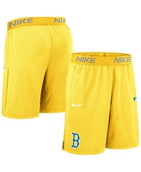 Nike Men's Gold Boston Red Sox Authentic Collection City Connect Performance Knit Shorts