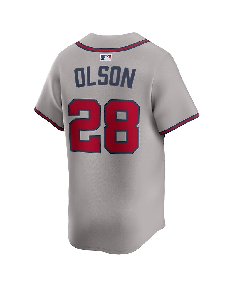 Nike Men's Matt Olson Gray Atlanta Braves Road Limited Player Jersey