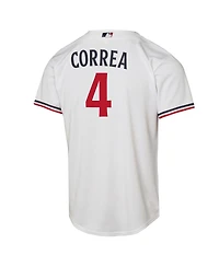 Nike Big Boys and Girls Carlos Correa White Minnesota Twins Home Replica Player Jersey