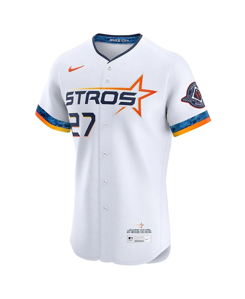 Nike Men's Jose Altuve White Houston Astros 2025 City Connect Elite Player Jersey