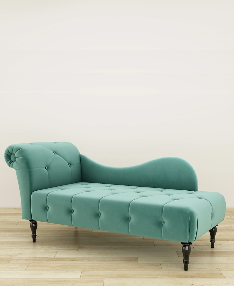 Gold Sparrow 32" Polyester Napa Diamond Tufted Chaise Lounge, Created for Macy's