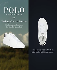 Polo Ralph Lauren Men's Heritage Court Ii Leather Lace-Up Sneakers