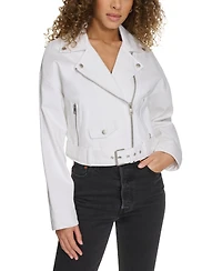 Levi's Women's Cropped Denim Moto Jacket