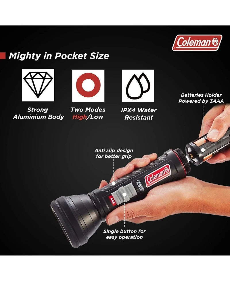 Coleman 325-Meter Led Flashlight with BatteryGuard