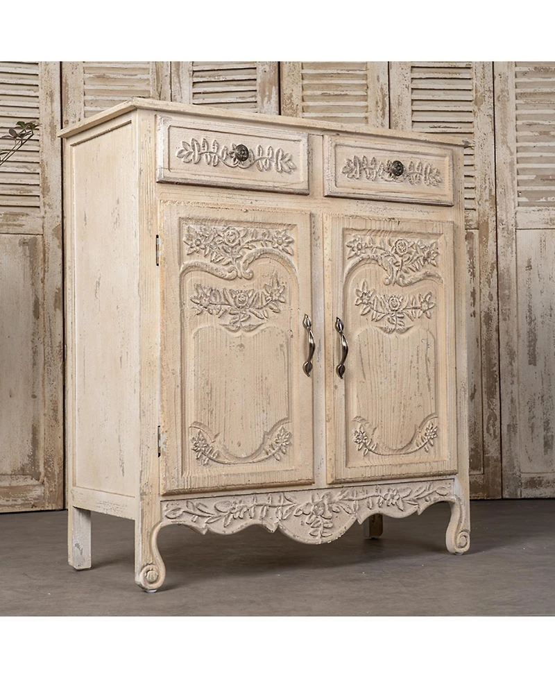 Streamdale Carved Wooden Cabinet, Vintage Home Decor, Wedding Gift