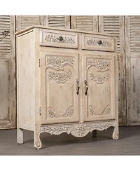 Streamdale Carved Wooden Cabinet, Vintage Home Decor, Wedding Gift