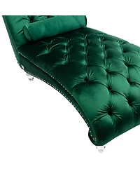 Streamdale Furniture Leisure Concubine Sofa with Acrylic Feet