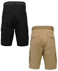 Galaxy By Harvic Men's 2-Pack Stretch Ripstop Cargo Shorts