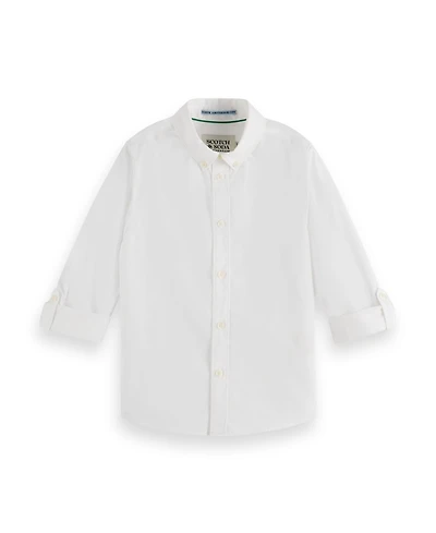 Scotch & Soda Little and Big Boys Occasional Dobby Long Sleeved Shirt