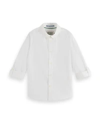 Scotch & Soda Little and Big Boys Occasional Dobby Long Sleeved Shirt