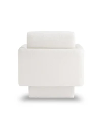 Streamdale 360 Modern Swivel Accent Chair, Cozy Teddy Sherpa Round Armchair, Comfy Barrel Chair