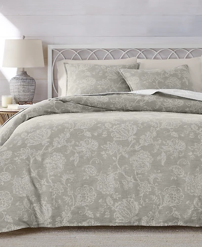 Charter Club Jacobean Chenille 3-Pc. Duvet Set, King, Exclusively at Macy's