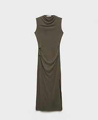 Mango Women's Draped Modal Dress