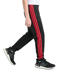 adidas Big Boys Elastic-Waistband 3-Stipe Tricot Jogger Pants