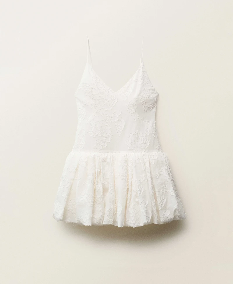 Mango Women's Balloon-Effect Textured Dress