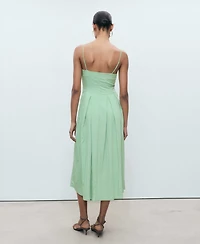 Mango Women's Pleated A-Line Dress