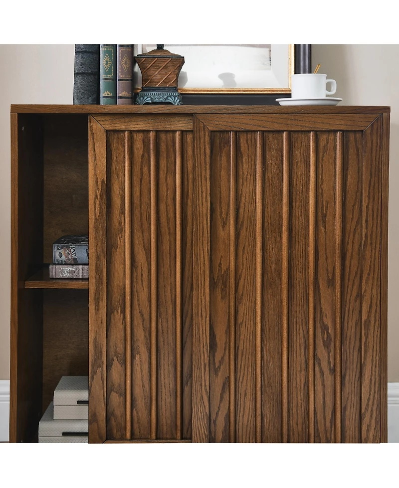 Streamdale Mid Century Modern 2-Door Sideboard Storage Cabinet