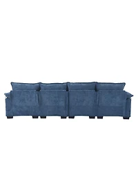 Streamdale Modern Large chenille Fabric U-Shape Sectional Sofa