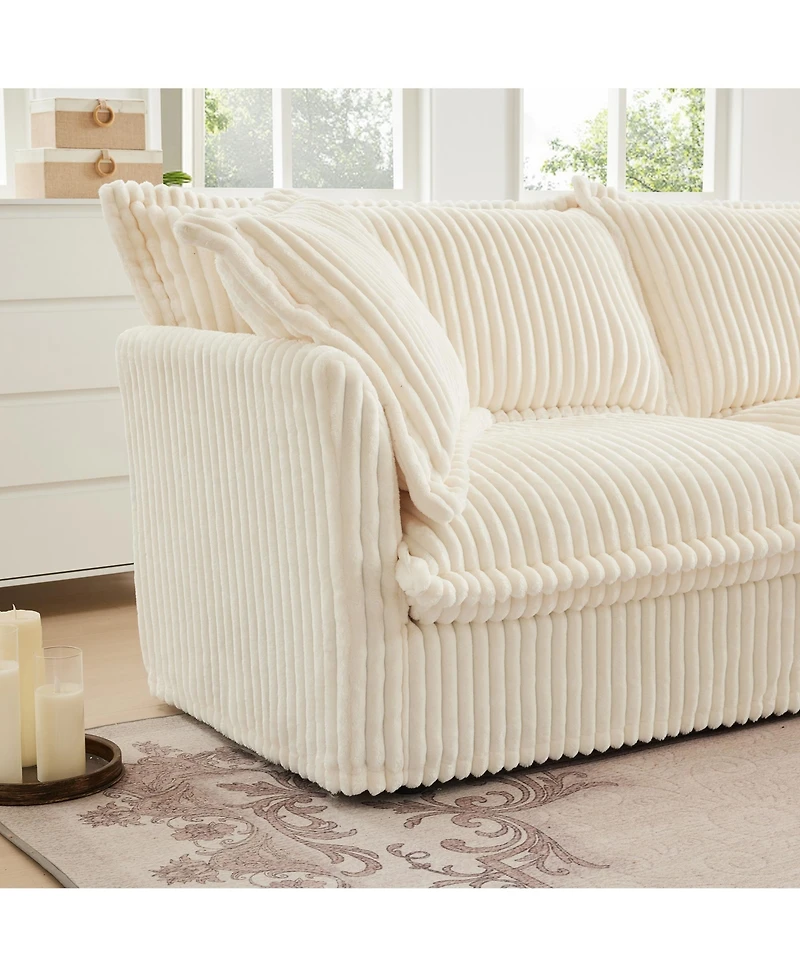 Streamdale Cozy Corduroy Armchair Set (2) for Home Spaces