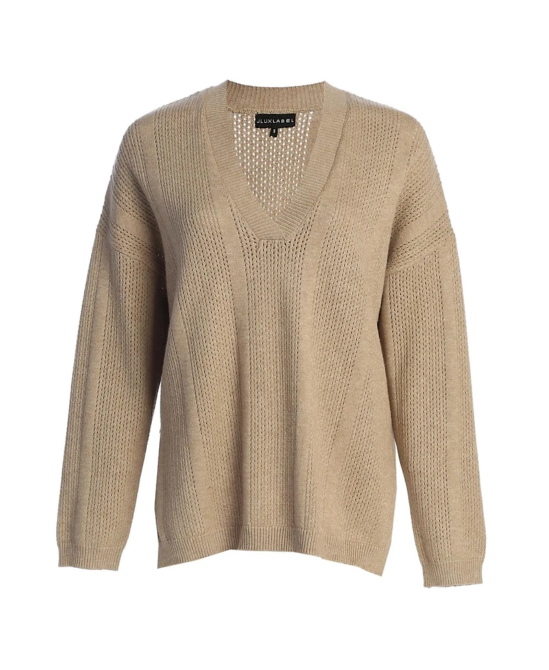 Jluxlabel Women's Estela Sweater Knit Top