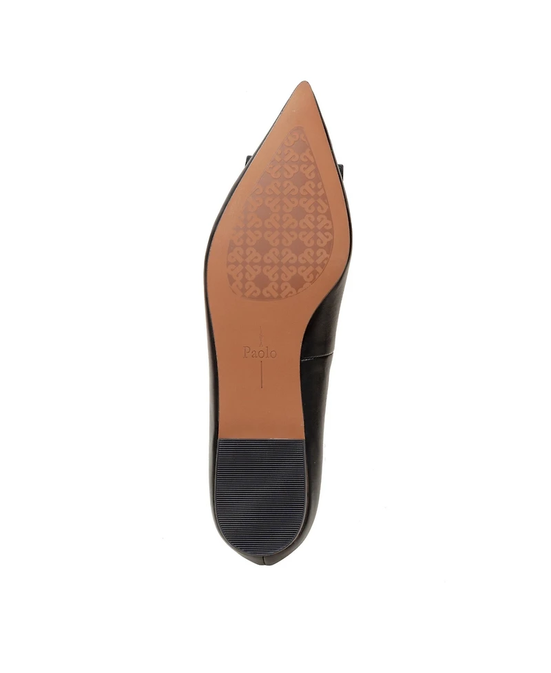 Nolene | Resin Buckle Pointy Toe Flats
